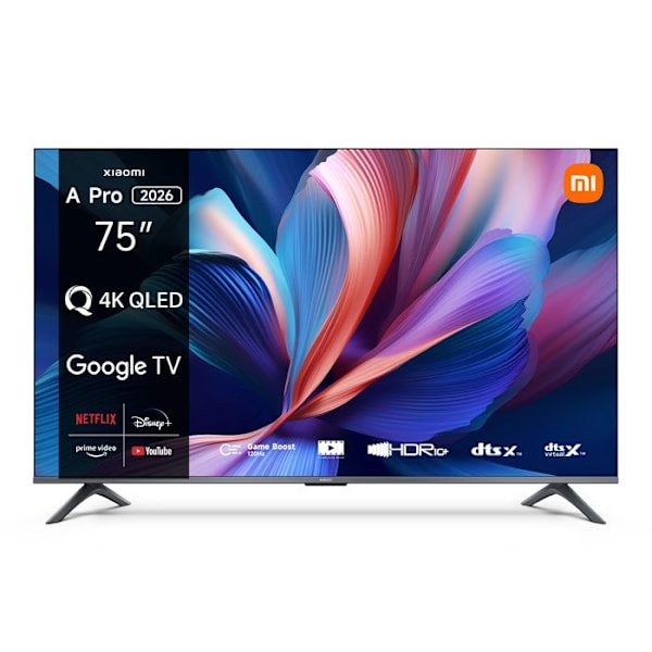 QLED 4K-skärm - Xiaomi TV A Pro 75 2026 Grå