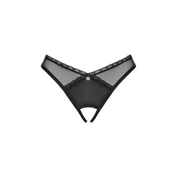 Obsessiv - Åben String Latinesa - Sort M/L Svart XS/S