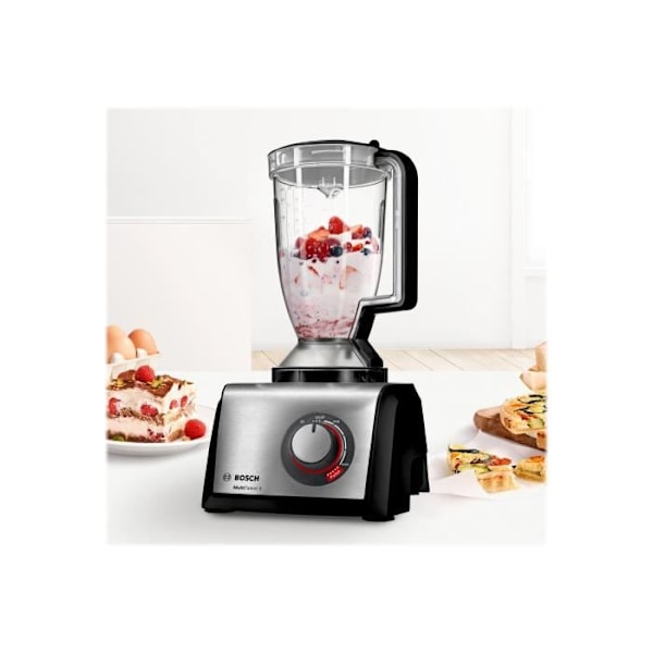 Robot multifunktion - Bosch - MultiTalent 8 - 1250 Watt - Sort - Børstet stål