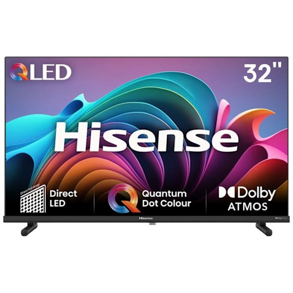 32A5KQ QLED Med Type C fatning Full HD 80cm 4K Sort