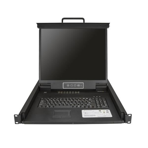 Konsoli KVM 16 ports - StarTech.com - 19 tuumaa - Rack-asennus - Resoluutio 1280x1024 - Musta