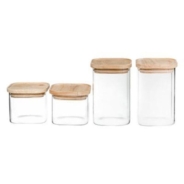 Sæt af 4 "Stable" Glas 15cm Gennemsigtig Transparent