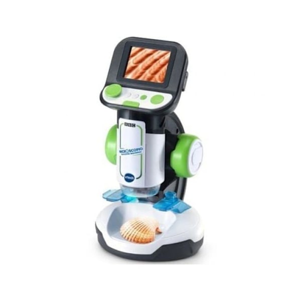 Mikroskop VTech Multimedia HD-skärm 200x 240 Bilder BBC 18 Smartkort