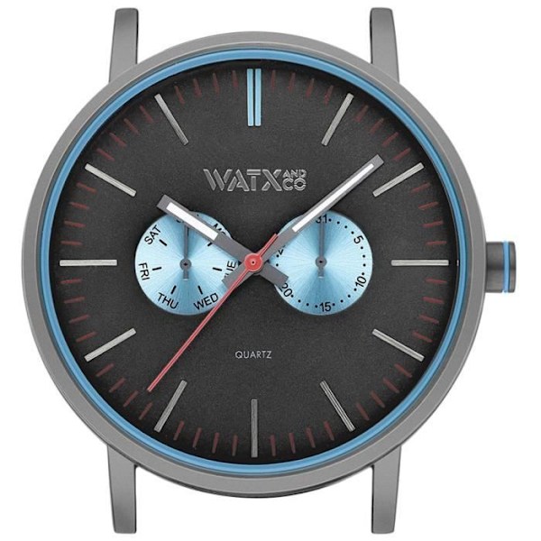 Ur - WATX&COLORS - SPLASH WXCA2742 - Quartz - Analog - Rustfrit stål Svart grå