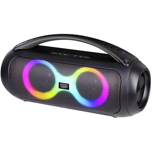 Trevi XR 8A70 40W forstærket Bluetooth-højttaler, IPX5 vandtæt, USB MP3-afspiller og Micro SD-kort, AUX-in, funktion Sort