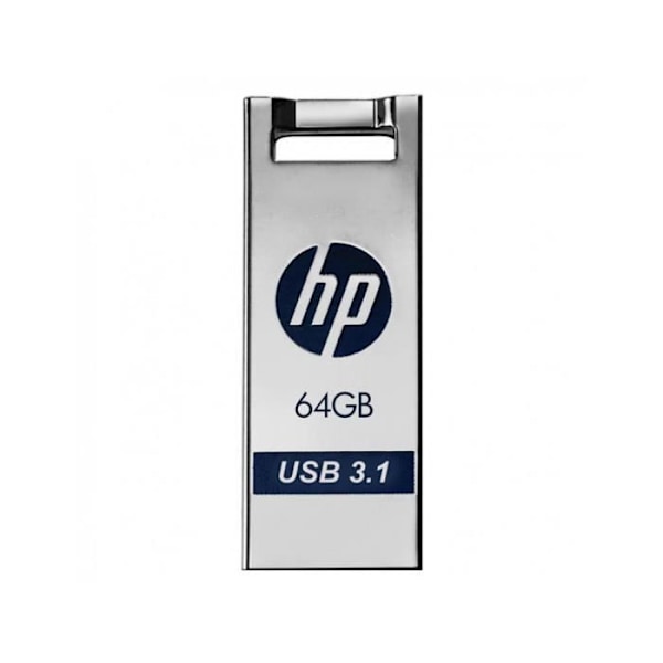 HP 64GB X795W METAL USB 3.1 nøgle - 64 GB lagerkapacitet - USB 3.0 interface - HP mærke