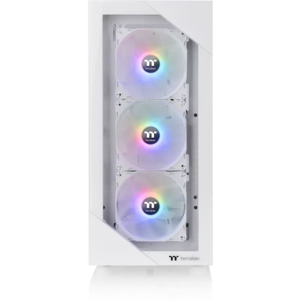 PC taske - THERMALTAKE - View 200 TG ARGB Snow (Hvid) - Medium tårn - ATX format