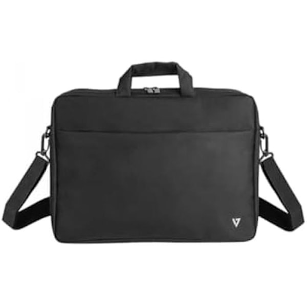 V7 Polyester bærbar taske 14,1", Topload Unisex, sort, 14,1 tommer