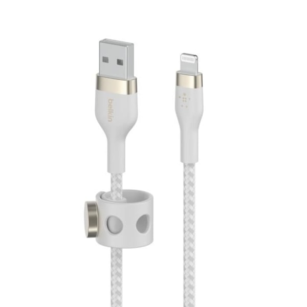BELKIN FLEX LIGHTNING-USB-A 2M MFI CERT., HVID CAA010BT2MWH