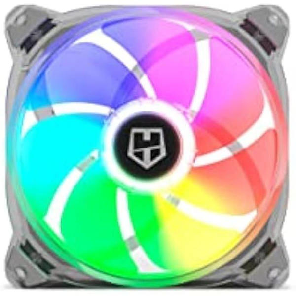 NOX XTREME PRODUCTS Hummer X140-FAN -NXHUMMERX140FAN- 140mm PC Case Fläkt, ARGB, Super Slim Quiet Design, Translucent