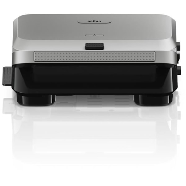 Grill - BRAUN - Sandwichmaskin 5 SM5006 - 800 W - Inox / Svart Rostfritt stål och svart