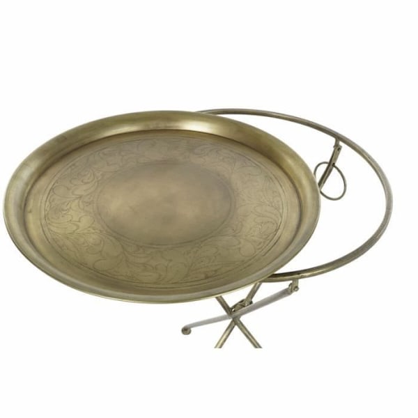 sidebord i gylden messing (47,5 x 47,5 x 64,5 cm)