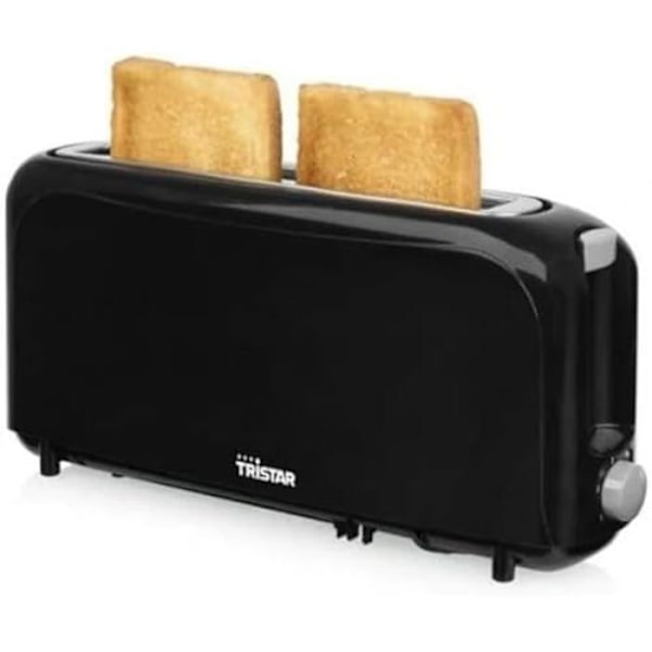 Brødrister - TRISTAR - BR1059PR - 1 lang slot - 900 W - 6 bruningsniveauer - Sort Svart