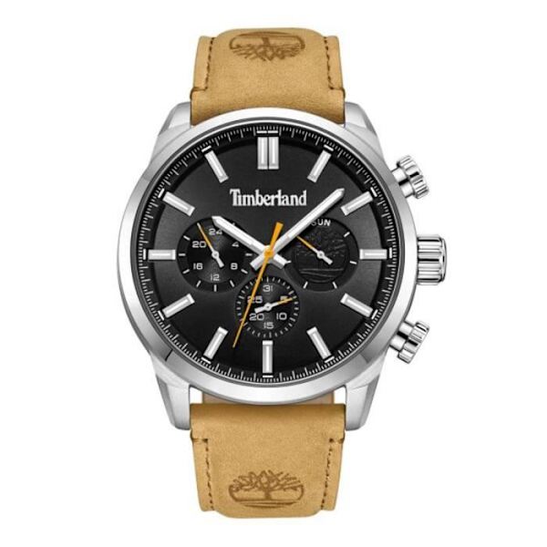 Klocka - TIMBERLAND - Henniker II - Beige läder - Analog - Sport chic Kvartsrörelse