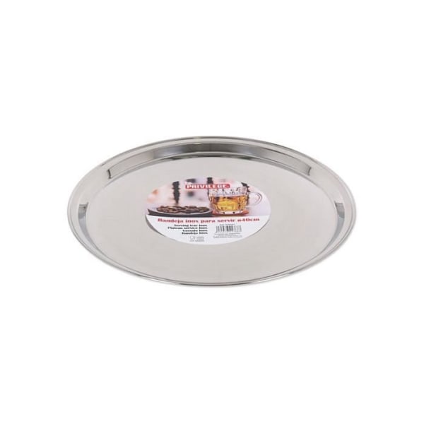 Platta - Privilegium - Rund - Rostfritt stål - Ø 40 cm - Originaldesign
