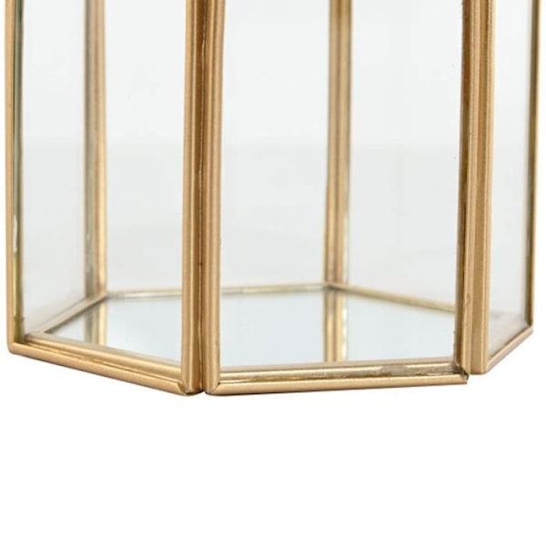 Kultakirjava korurengas ja peili 9x8x9.5cm gyllene