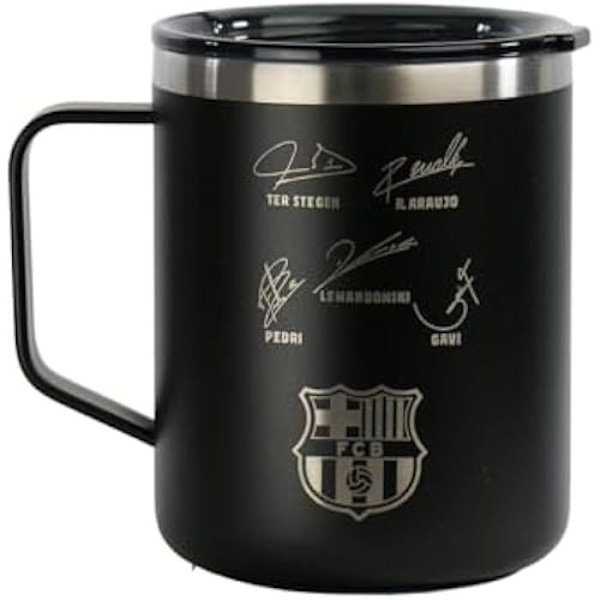 Tasse isotherme - SAFTA - F.C. BARCELONA MARINBLÅ - Rostfritt stål - 400 ml - Dubbelt isolerad marinblå