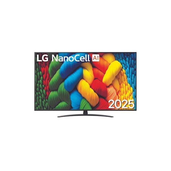 TV LED Lg NANOCELL 2025 65NANO81A6A 164cm 4K HDR10 60Hz Renholdte Farver webOS 25 Sort