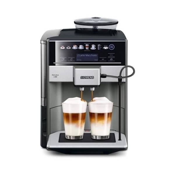 Espressomylly - SIEMENS - EQ6 PLUS - Inox hopea Grå