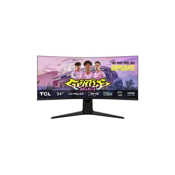 PC Gaming Skärm - TCL - 34R83Q - Kurvad - WQHD - 34 tum