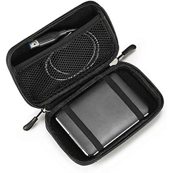 HDD Business Case 2,5" - SUBBLIM - Svart - Dubbelt handtag - Förstärkt insida - Robust och lätt Svart