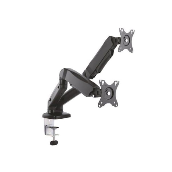 Aisens DT27TSR-045 Dobbelt Bordstativ til 13" til 27" Skærm VESA 100x100 Max 6.5kg Sort