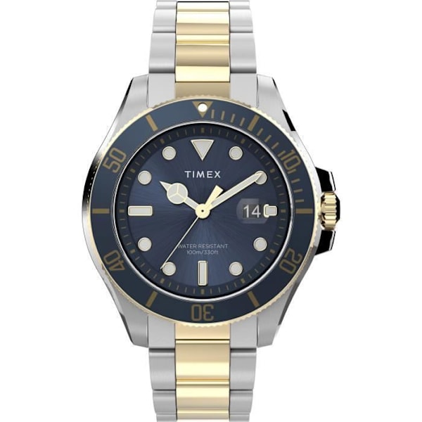TIMEX-kello - Miehet - TW2V42000 - Monivärinen ruostumaton teräs - 10 ATM - Kalenteri ja luminoivat viisarit Flerfärgad