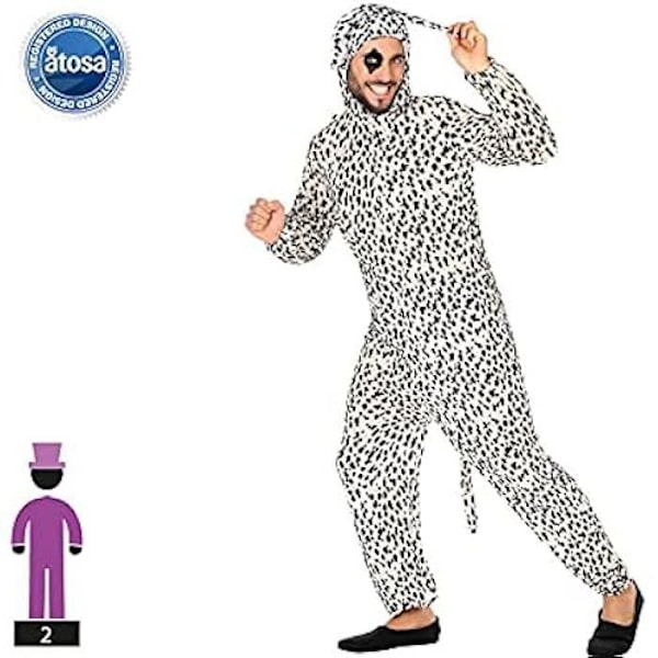 Dalmatisk kostume - ATOSA - XL - Jumpsuit og hovedbeklædning - Blandet - Hurtig levering vit svart