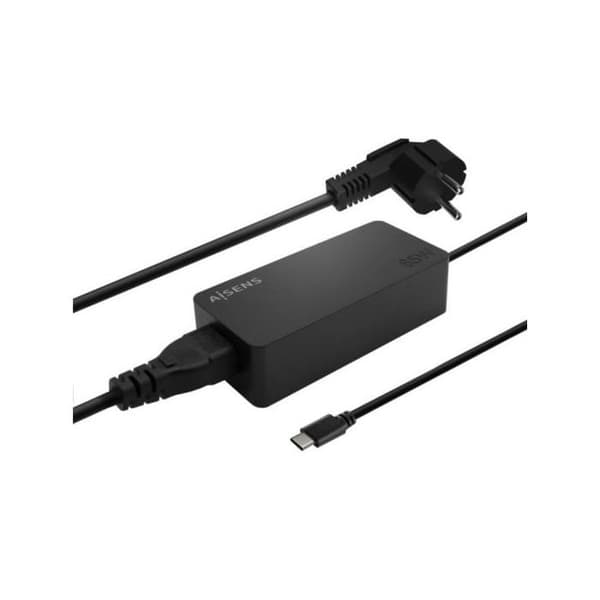 USB-C-latauslaite - AISENS - Pd3.0 - 65W - 1,8M - Musta
