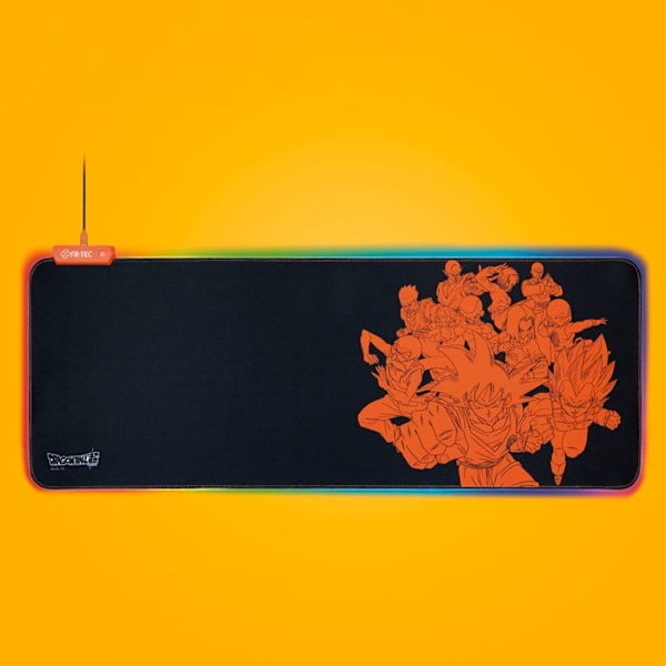 XL pelihiiri - FRTEC Dragon Ball Super - Musta ja Oranssi, RGB:llä