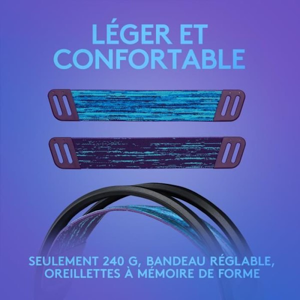 Spelheadset - Kabelanslutet - Logitech G - G335 - Lättvikts - Svart