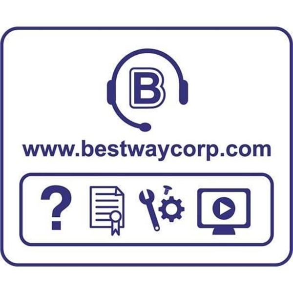 BESTWAY Pyöreä putkimainen uima-allas Ø3,66 x H0,76m Blå