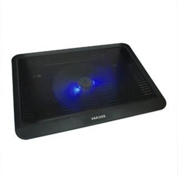 Refroidisseur til bærbar computer VAKOSS Cooling Pad 17' - VKO LF-1854LK - Sort - Blå LED Sort