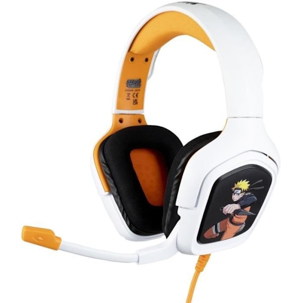 Naruto Shippuden langalliset pelikuulokkeet - KONIX - PS4, PS5, Switch ja Xbox - Mikrofoni - 1,5 m kaapeli - 3,5 mm jakki - Naruto