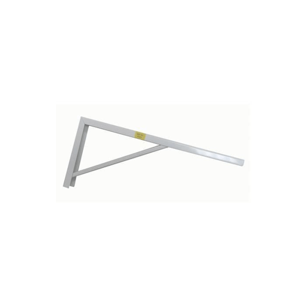 Robuste hvide stålbeslag 18x40cm - GENERISK - Beslag - Stål - Hvide Vit