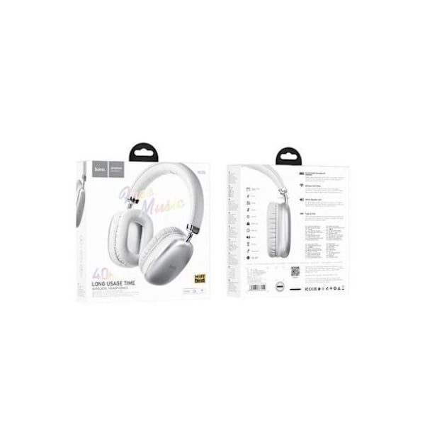 Bluetooth-hovedtelefoner Brugstid 40 timer (Sølv)