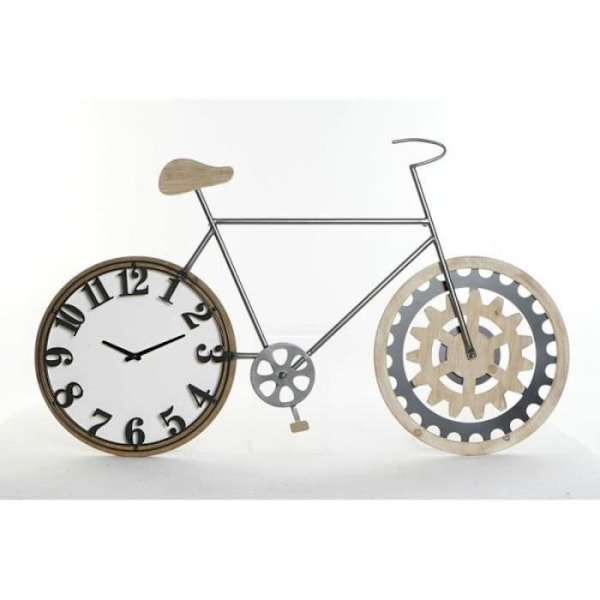Vægbeklædning - DKD Home Decor - Cykel - Metal og MDF Træ - Sort - 108 x 6,4 x 63,5 cm Svart