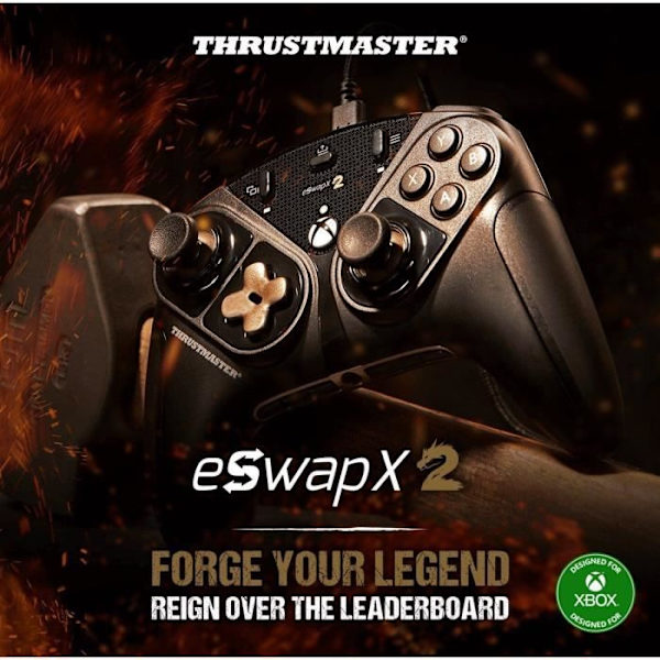 Fuldt modulær Pro Gamepad - THRUSTMASTER - ESWAP X 2 PRO CONTROLLER - Til Xbox One XBOX SERIES og PC - Sort Sort