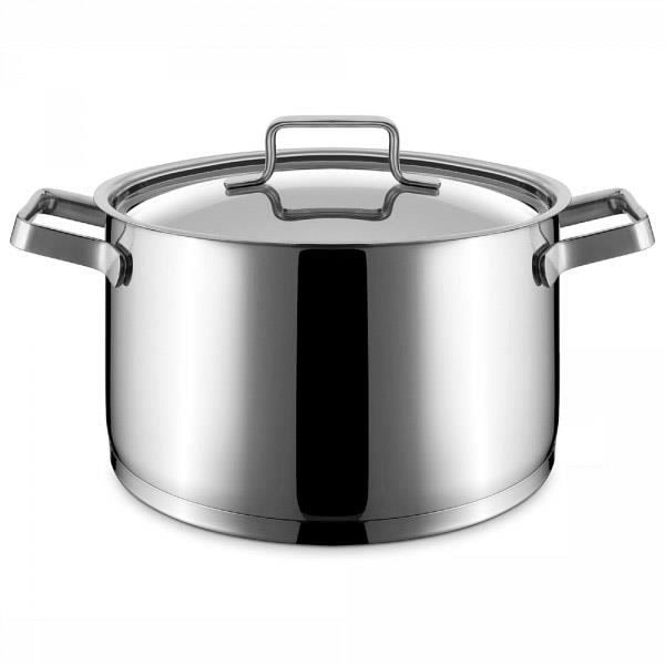 Stekpanna - PUJADAS - Rostfritt stål - Diameter 24 cm - Kapacitet 8,5 L - Alla värmekällor inklusive induktion