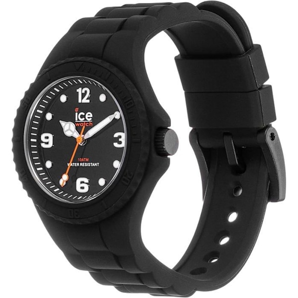 Ur - ICE WATCH - Ice Generation Black Forever - Silikonerem - Sort og hvid urskive - 34mm sort