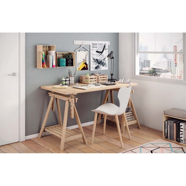 Olackerad arkitekt Trestle Naturlig