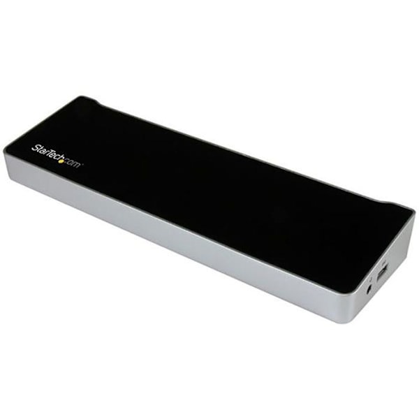 USB-C-tukiasema kolmella 4K-näytöllä kannettavalle tietokoneelle - STARTECH.COM - 2x DP 1x HDMI - Virransyöttö