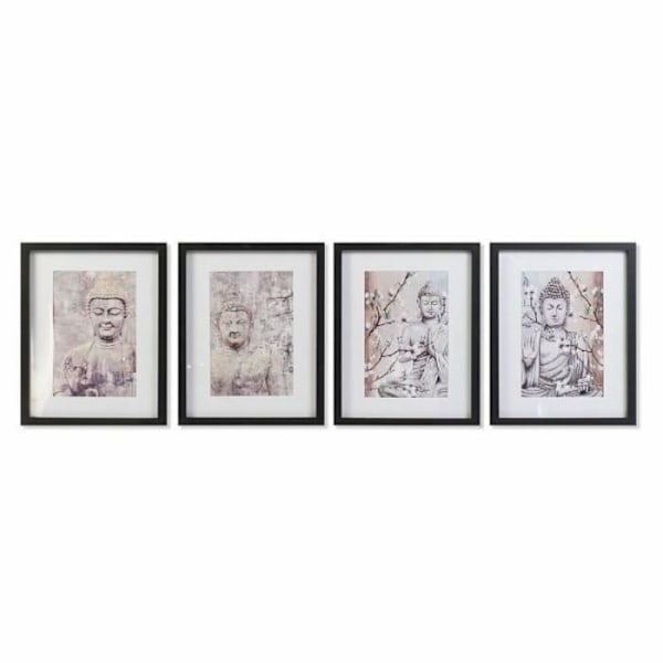 Kehiö DKD Home Decor Buda Oriental (35 x 2 5 x 45 cm) (4 Yksikköä)