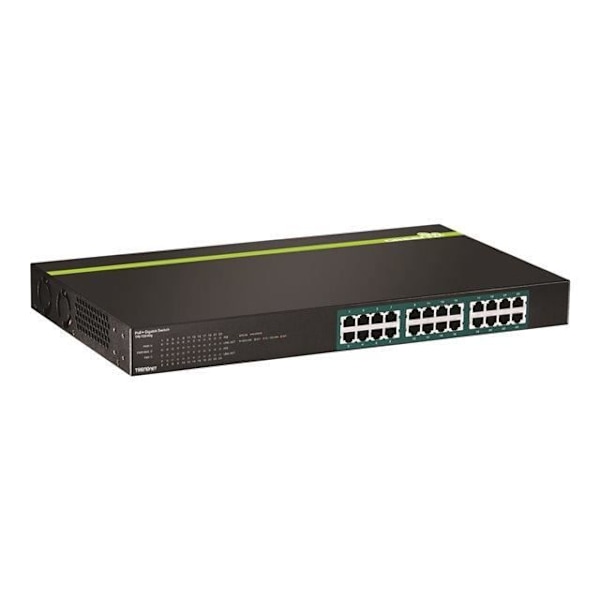 TRENDNET TPE-TG240G 24-ports Ethernet-switch - 2 lag understøttet - Rackmonterbar, stationær - 3 års begrænset garanti Sort