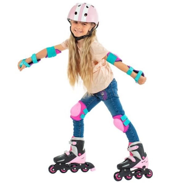 Rulleskøjter - MOLTO - Evolutive - Justerbare 35-38 - PVC-hjul - Optimal komfort Rosa M