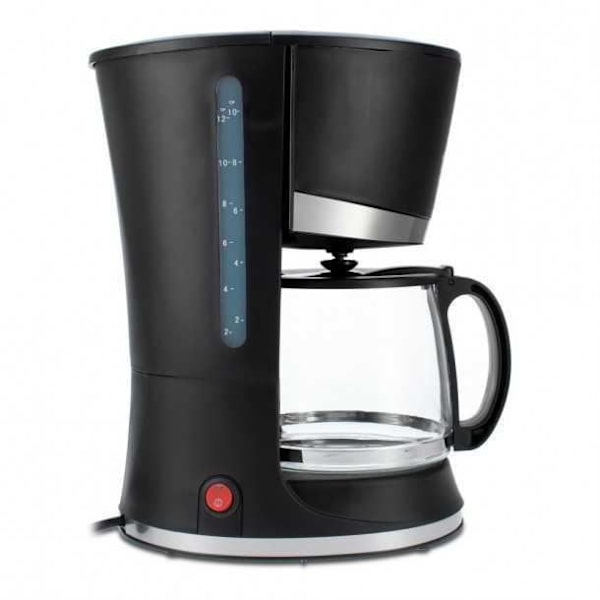 Droppkaffebryggare - TM Electron - 1,2 L - 10 koppar - Filter - Svart