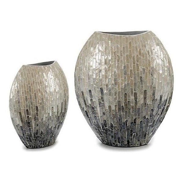 Koristemaljakko - Lahjakoristelu - Harmaa - 15 x 35 x 32 cm - Nykyaikainen tyyli - Moderni muotoilu Grå