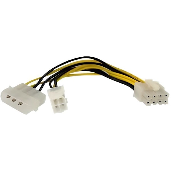 EPS-strømforsyningsadapter - STARTECH - EPS 4 til 8 stik - 15 cm - Livstidsgaranti - 12 V