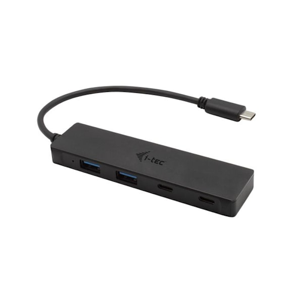 USB Hub - i-Tec - C31HUBMETAL2A2C - Musta - Liitä ja käytä - 2 Ports USB A 3.2 Gen 1