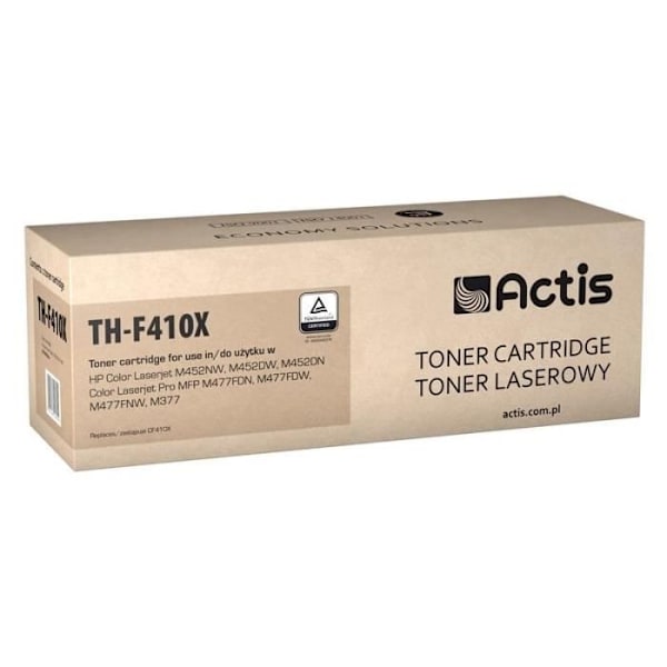 Cartouche toner ACTIS TH-F410X til HP 410X CF410X - Sort - 6.500 sider